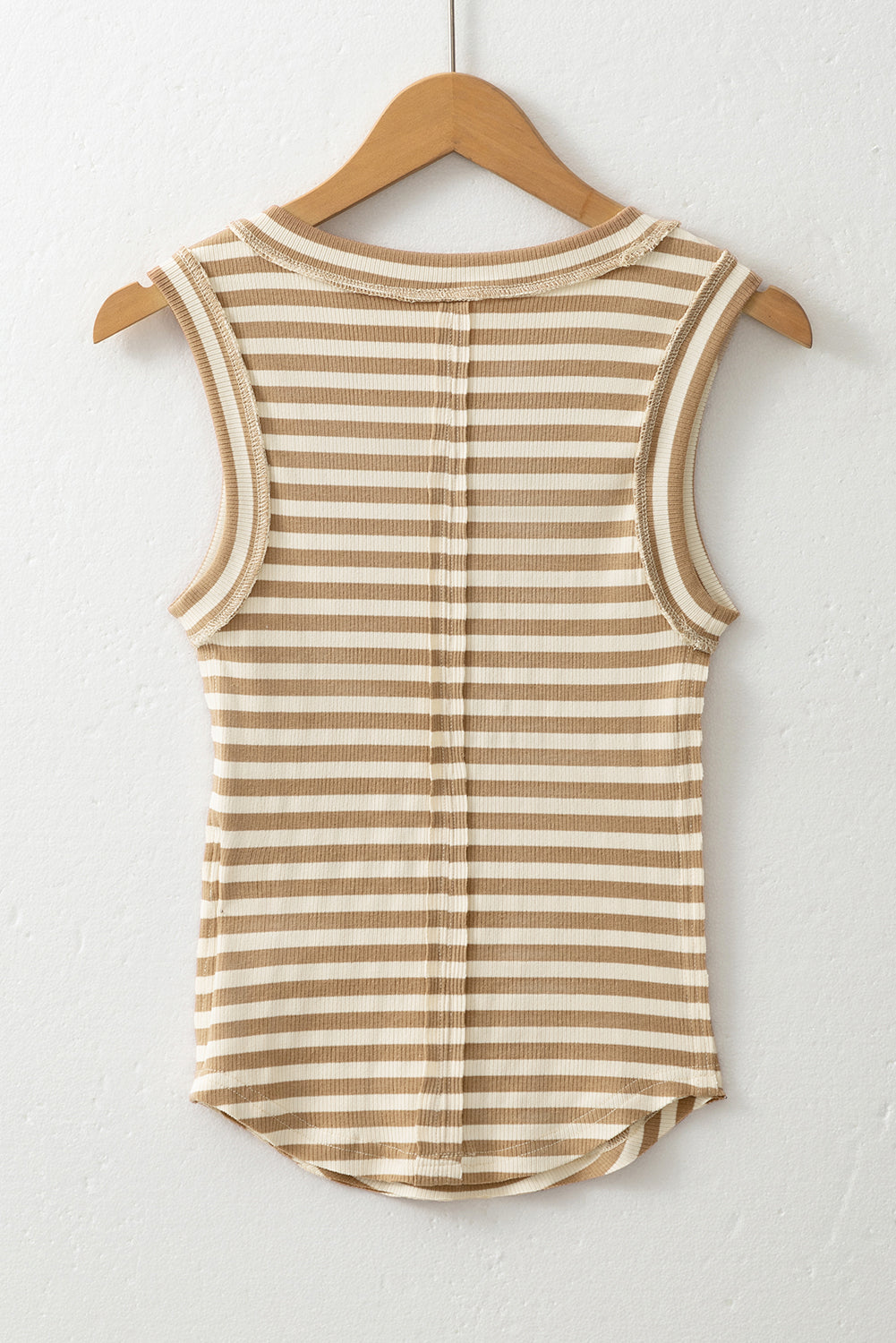 Khaki Stripe Tank Top