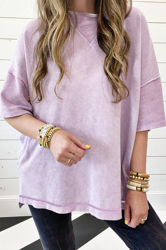 Orchid Petal Oversized Tee